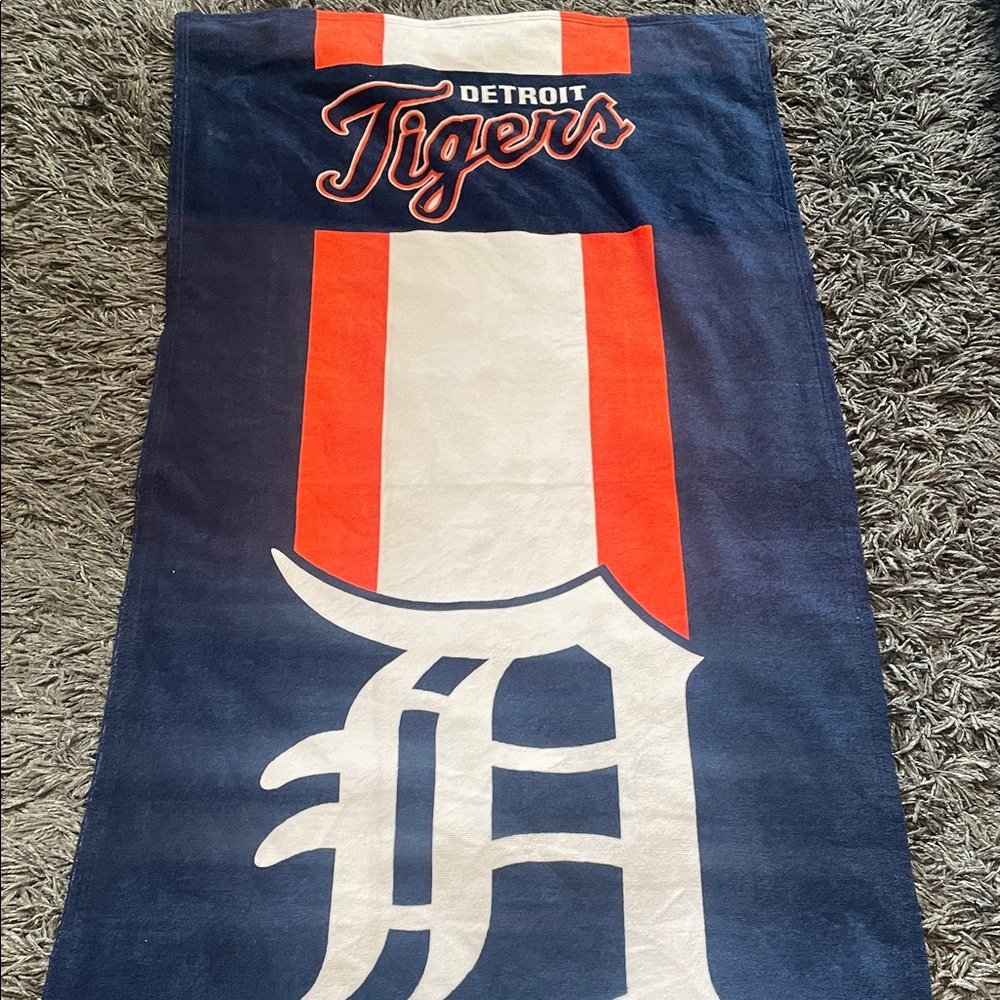 Detroit Tigers Beach Towel Genuine Merchandise Northwest Company Baseball